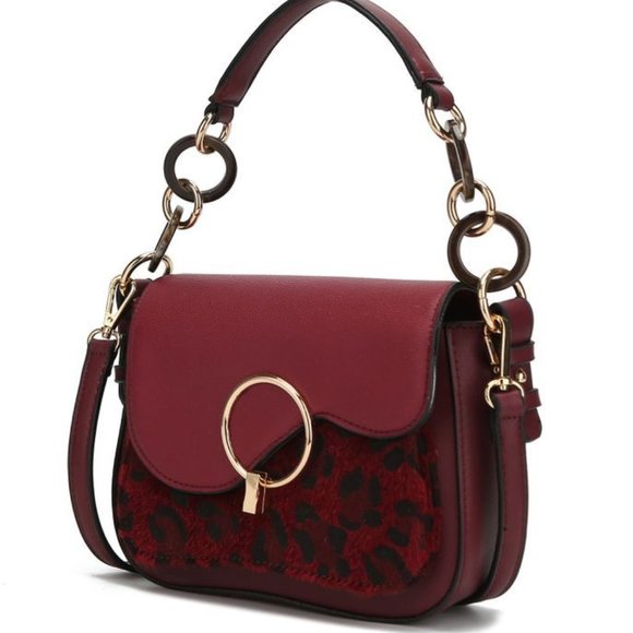 Handbags - Serena Crossbody Bag Deep Red